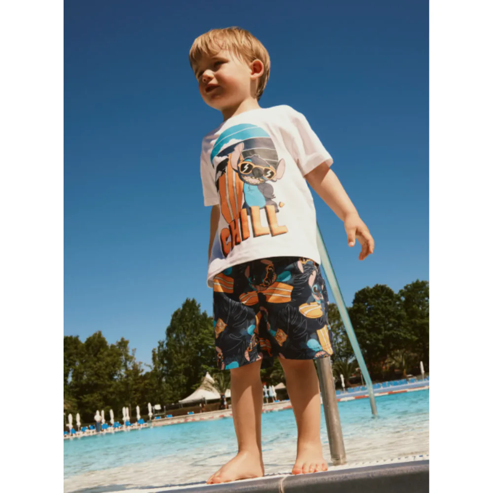 Costume da bagno pantaloncini lungo Stitch Nameit - Image 5
