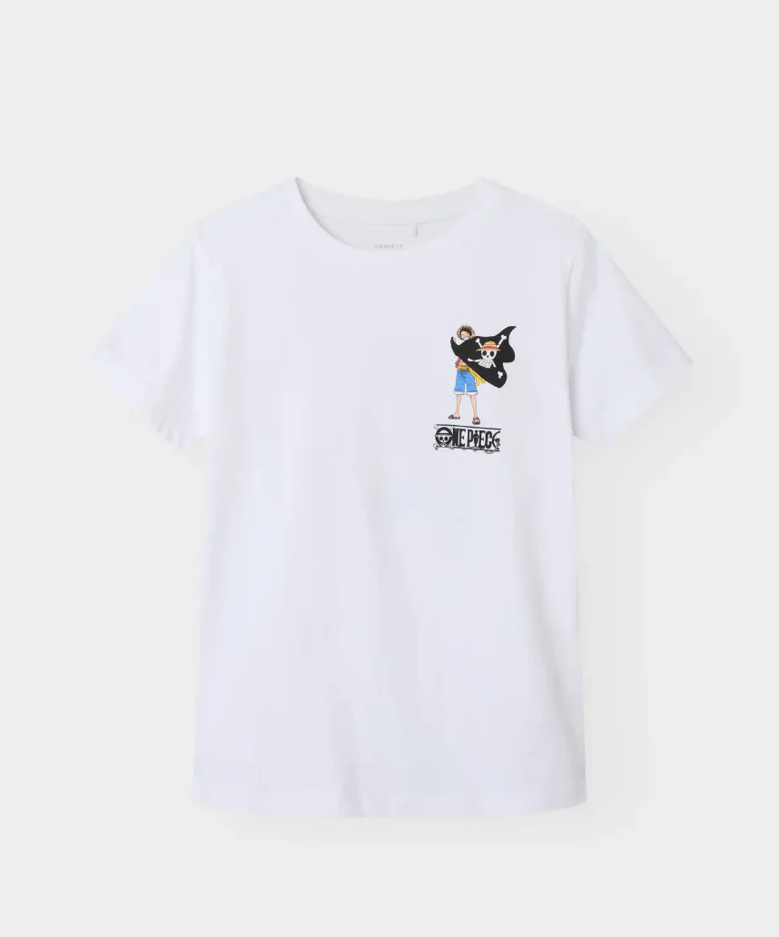 One Piece Monkey D. Luffy Straw Hat Crew Maglietta maniche corte-Bianco - Image 5