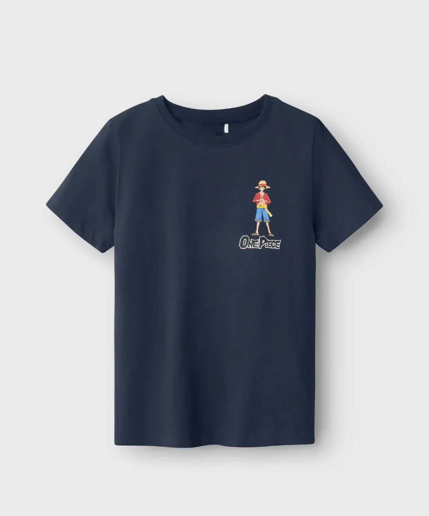 One Piece Monkey D. Luffy Straw Hat Crew Maglietta maniche corte Nero - Image 4